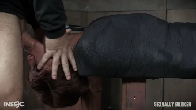 Poster: Verta is bound down hard and fucked harder. Brutal face fucking and cervix pounding creates orgasms