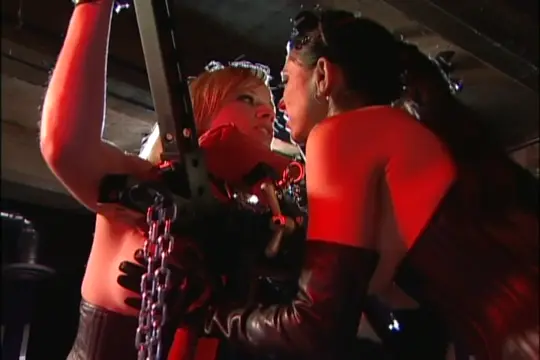 Poster: Blond Anna Mills Tied Up And Fingered