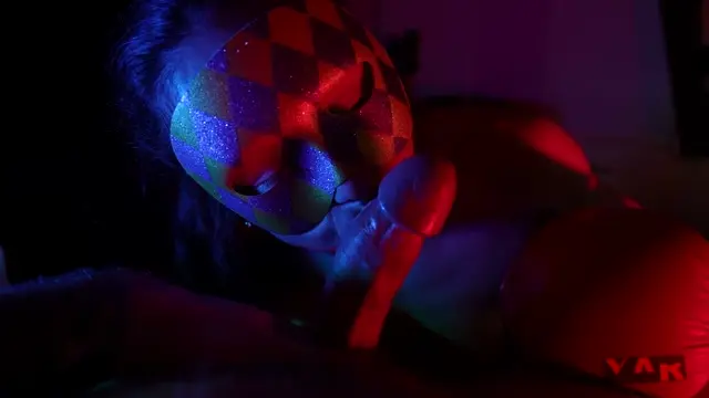 Poster: Boxing fight big cock in the left corner wife in gloves in the right