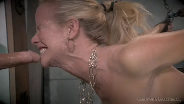 Poster: MILF Simone Sonay does epic deepthroat on BBC is assfucked and vibrated suspended in brutal hogtie Simone Sonay