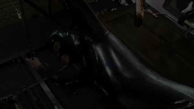 Poster: Latex Domina Trains her Rubber Gimp