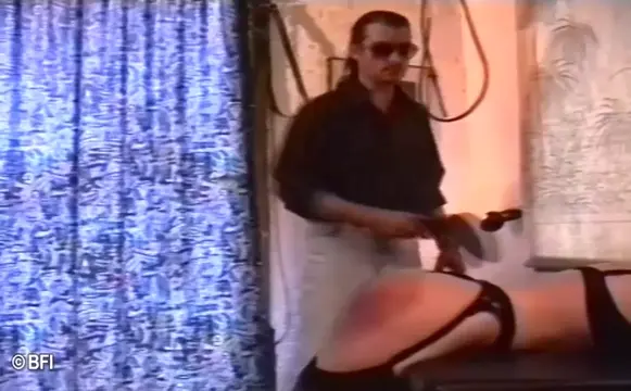 Poster: Submissive blonde gets spanked and whipped hard