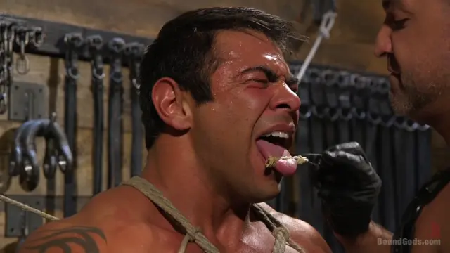 Poster: Bodybuilder Draven Navarro Takes Pain, Extreme CBT, and Gets Fucked