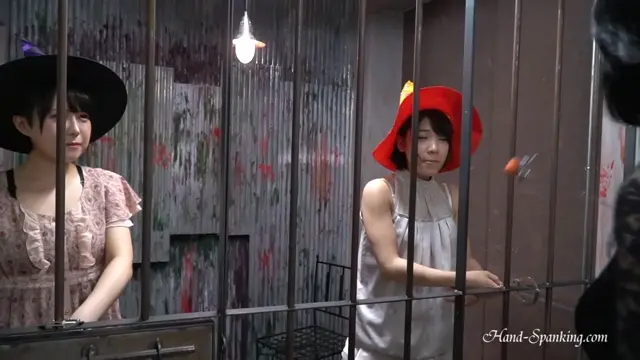 Poster: Welcome To Halloween Bar - Ai and Haruka get Spanking HD