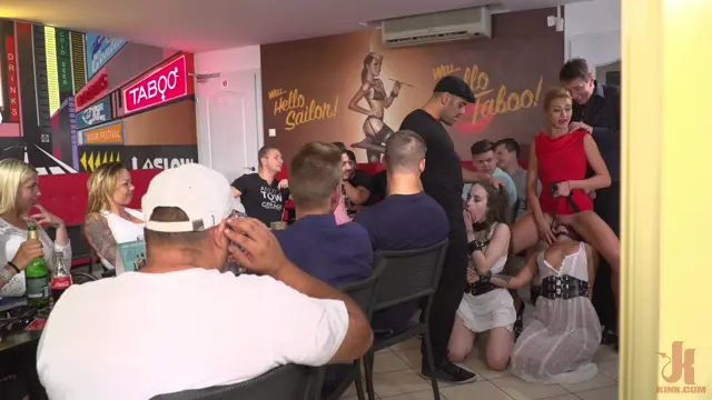 Poster: Fresh Meat Angel Rush and Lyen Parker Humilated and Fucked in Public