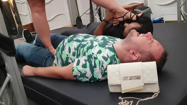 Poster: Trampling 2 guys