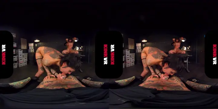 Poster: KinkVR Crushing Convictions Part II Leigh Raven, Charlotte Sartre GearVR