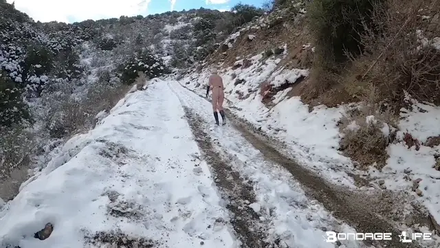 Poster: Bondage Life - Working In The Snow Rachel Greyhound