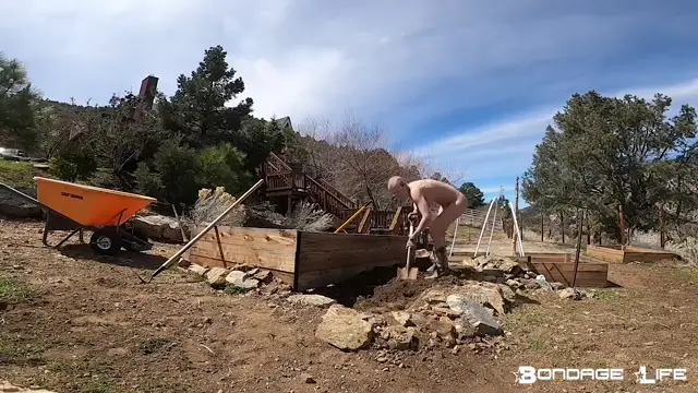 Poster: BondageLife – Gardening With Greyhound – Rachel Greyhound