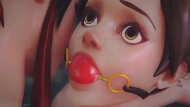 Poster: Brigitte Puts Tracer In The Machine feet fingering