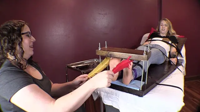 Poster: Macys Foot Press Tickle Interrogation!