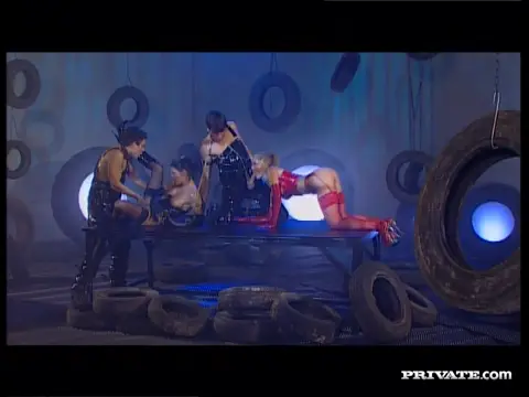 Poster: Lingerie Wearing Claudia Ferrari and Maya Gold Ride Rods before DP