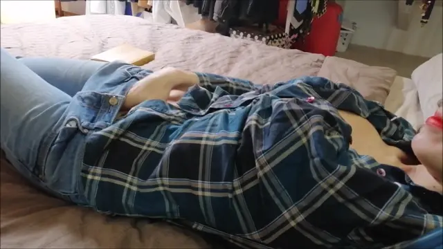 Poster: The Christmaseve: Part One Masturbating at home with my feet tied