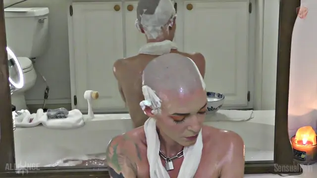 Poster: Sensual Hot Bath and Head Shave with Abigail Dupree