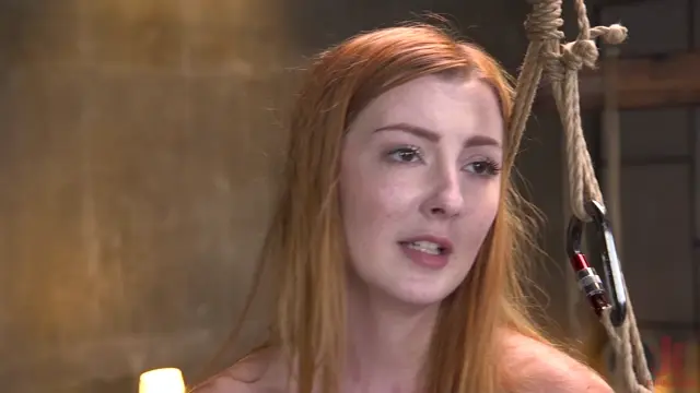 Poster: BRUTAL SESSIONS: October 24, 2018 – Mr. Pete, Megan Winters/Redheaded Girl Next Store Megan Winters Fucked in Brutal Rope Bondage! BDSM