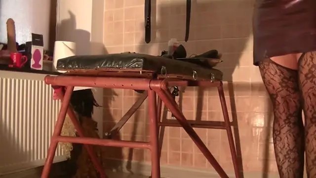 Poster: Goddess Andreea ass destroyed before using her toilet