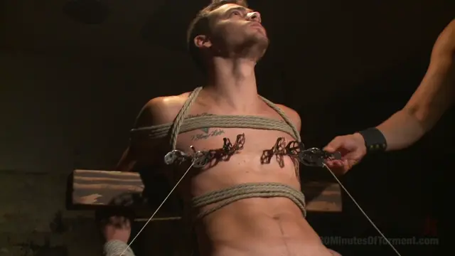 Poster: Straight hunk Trevor Spade tormented to the extreme