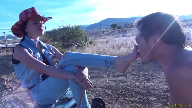 Poster: Bowing down , naked, with My foot in his face. Does this slave realize ...