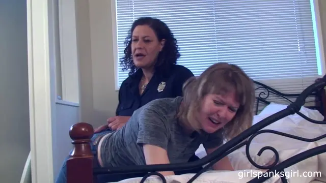 Poster: GirlSpanksGirl – 08/30/19 Full mp4 Cop Spanks Clare to Tears