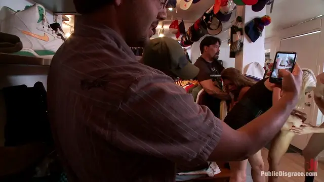 Poster: MILF with Big Booty and Big Titties Gets Ass Fucked in Public