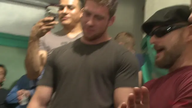 Poster: Muscled hunk tormented