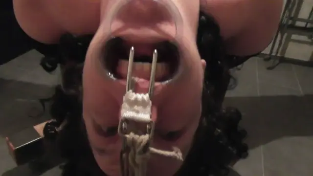 Poster: Yvette Xtreme: Minuit Bound and Pussy Tortured in the Dungeon Breast torture