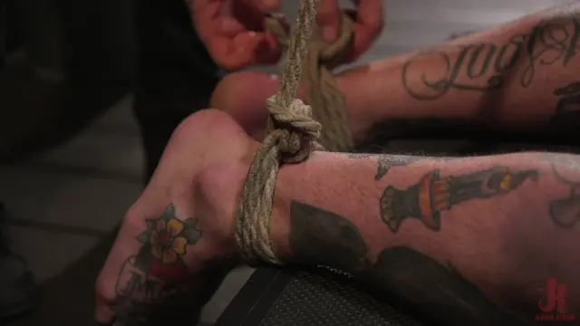 Poster: Tattooed Stud Dane Stewart Gets His Big Dick Electrified and Edged